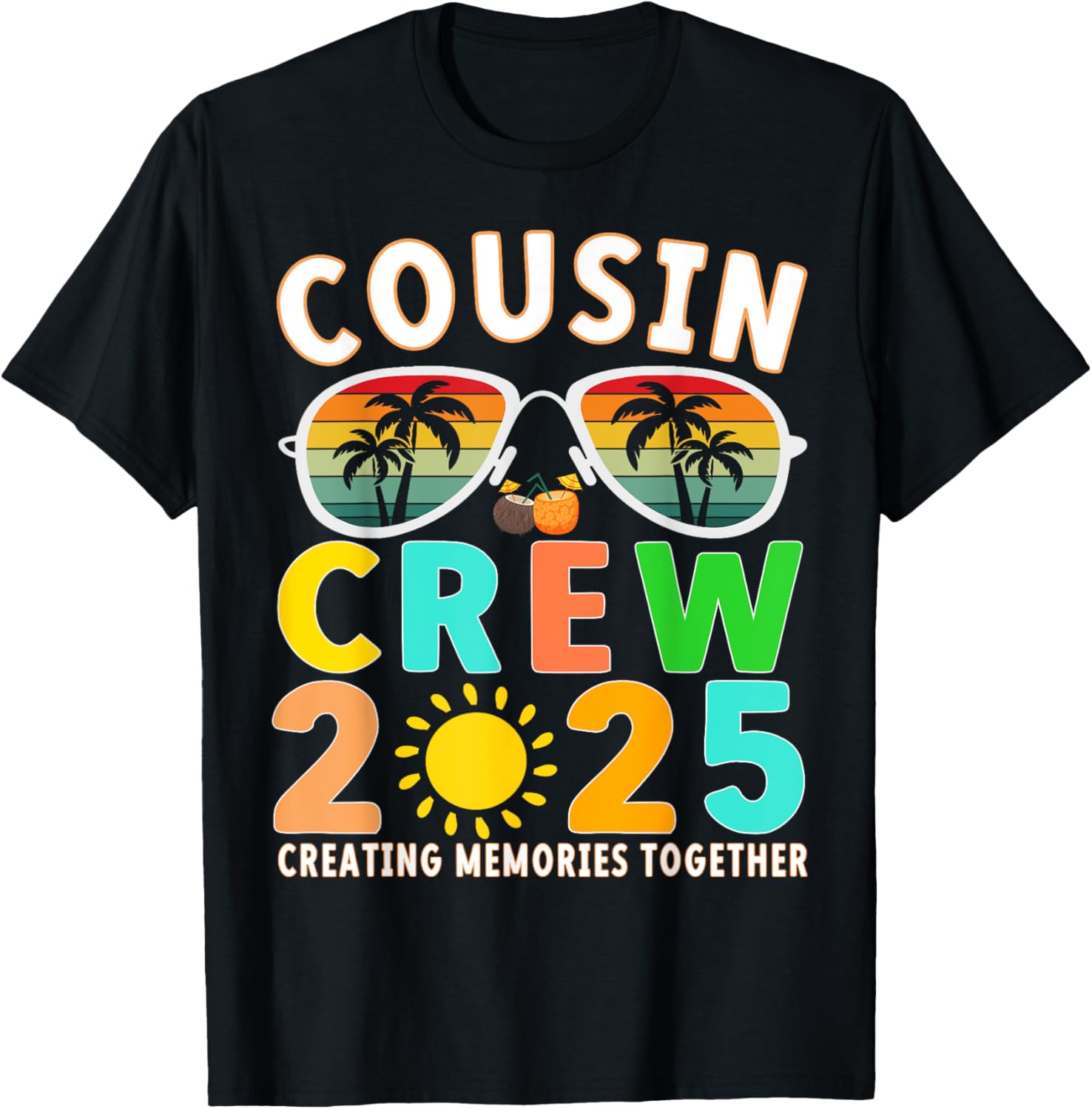 Cousin crew 2025 Summer Vacation Beach Family Group Matching T-Shirt S