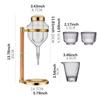 Decanter And Cup Set, Pot Dispenser for Cold Sake