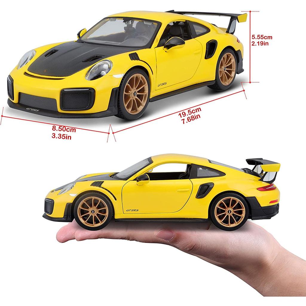 Maisto 1/24 Scale Porsche 911 GT2 RS Maisto 2018 Porsche 911 GT2 RS Race Sports Car Diecast Model