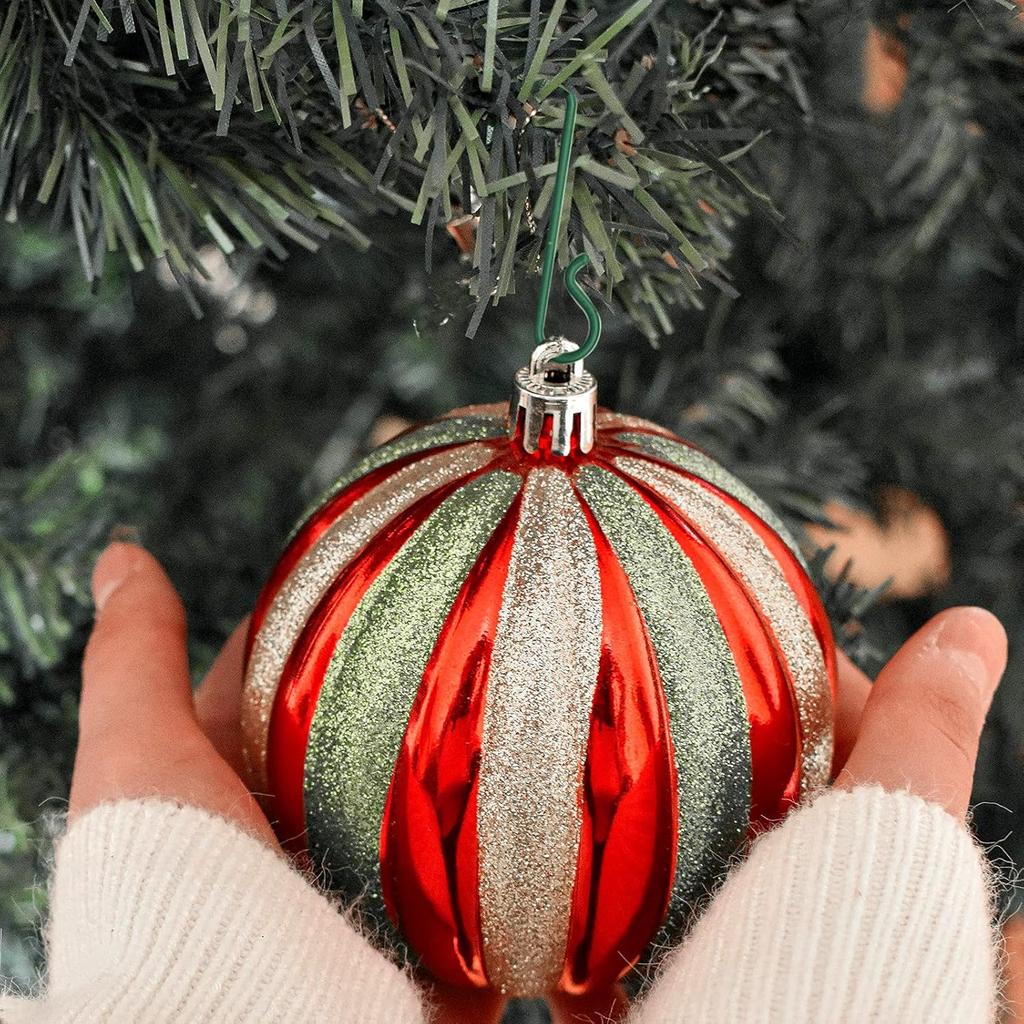 Green Christmas Tree S Hooks Xmas Hanging Pendant Mini Hanger Bauble Ball Ornament Hook for New Year Wreath Home Party Decor