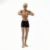 This 1/12 Scale Male Action Doll Features a 6-inch Bendable, Slim, Yellow-skinned Male Body with Interchangeable Hands and Accessories, Making It a Hi