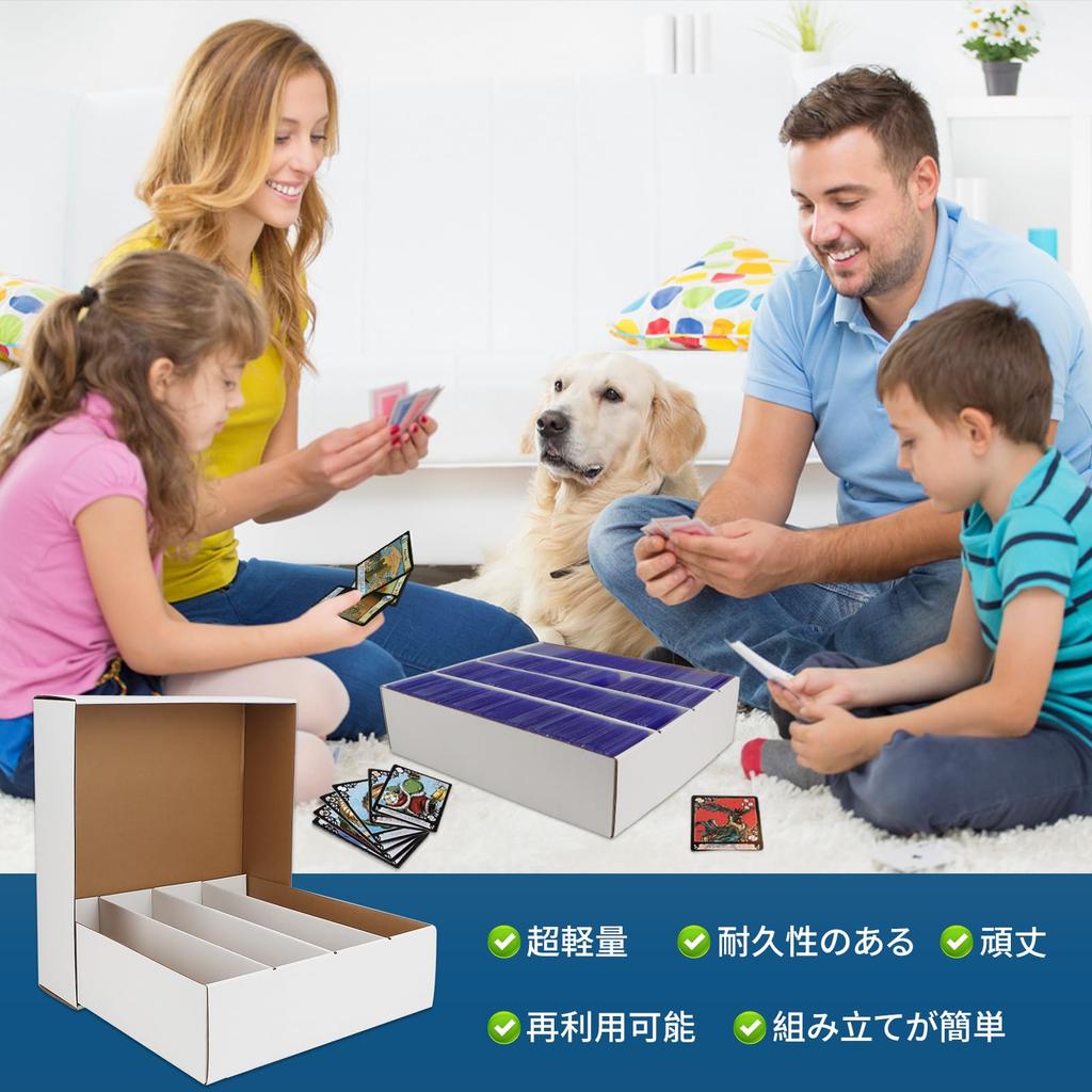 HIMOMO Storage Box Trading Card Case Storage Box Holds a Total of Approximately Set of 2 6,240 Cards,