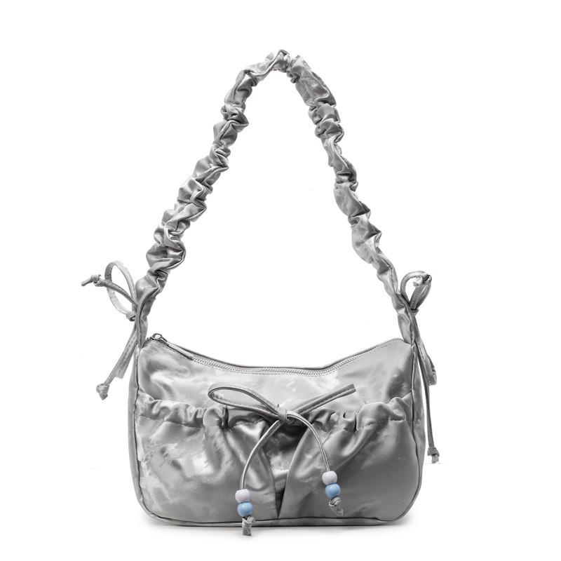Fashion Bowknot Shoulder Bag With Nylon Material For Daily Use