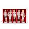 White & Gold Luxury Nutcracker Ornament Set