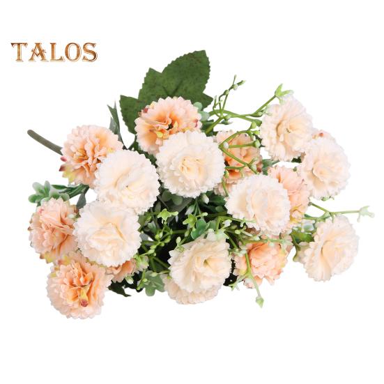 

Искусственная гвоздика 20 головок, реалистичные искусственные шелковые цветы, свадебная вечеринка, домашний офис, центральный элемент стола, искусственные цветочные растения, украшение ветки шампанского