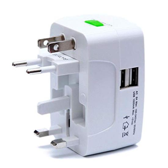 NEFUSI Outlet Converter International Outlet Converter Plug Travel 2 USB O Types Adapter, Converter, Adapter, Ports, A, B, BF, C,
