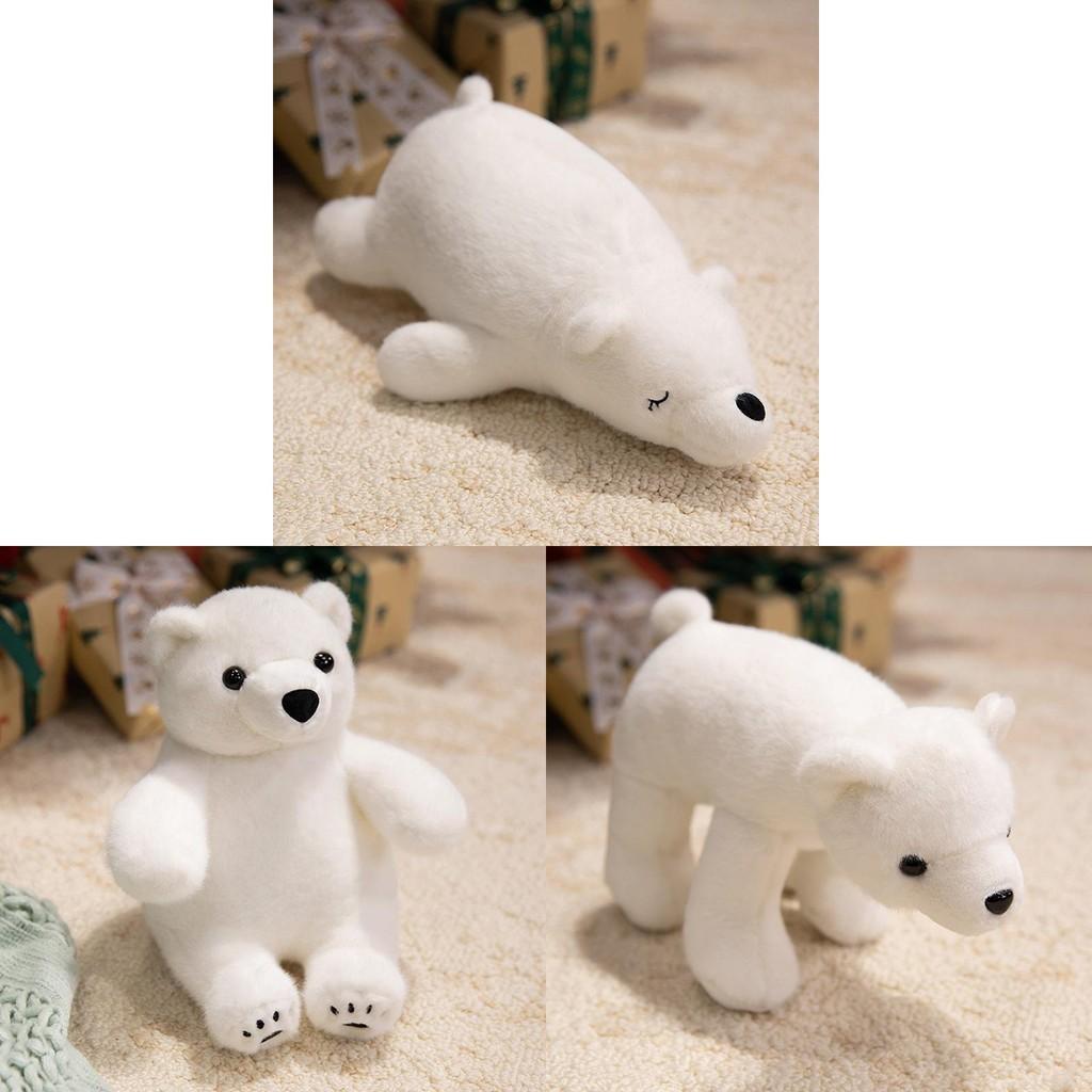 Adorable Led Colorful Glowing Polar Bear Plush Toy Soft Cartoon Animal Doll For Kids