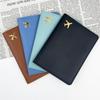 Leather Passport Holder Covers Case Waterproof Travel Credit Card Wallet Cute Passport Book for Women/Men Buckle