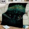 Tree of Life Mystical Celtic Art Print Flannel Blanket Cozy Warm Throw Sofa Bedroom Present Indoor Home Party Lounge Decor