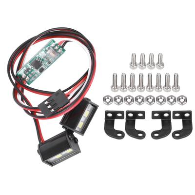 2 szt. 4LED Światło Dachowe RC Światło o Wysokiej Jasności Długość 17mm Pasuje do Modelu Samochodu RC Traxxas