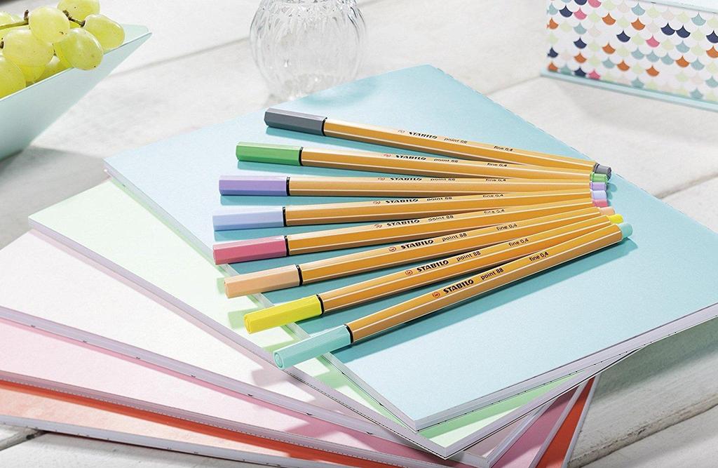Stabilo Point 88 Fineliner /Set Of 8 Pcs/ Pastel 88/8-01
