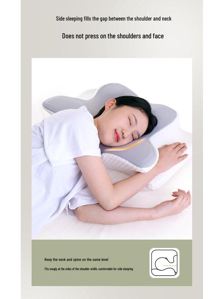 Comfortable Cervical Pillow with Slow Rebound Memory Foam and Patent Design