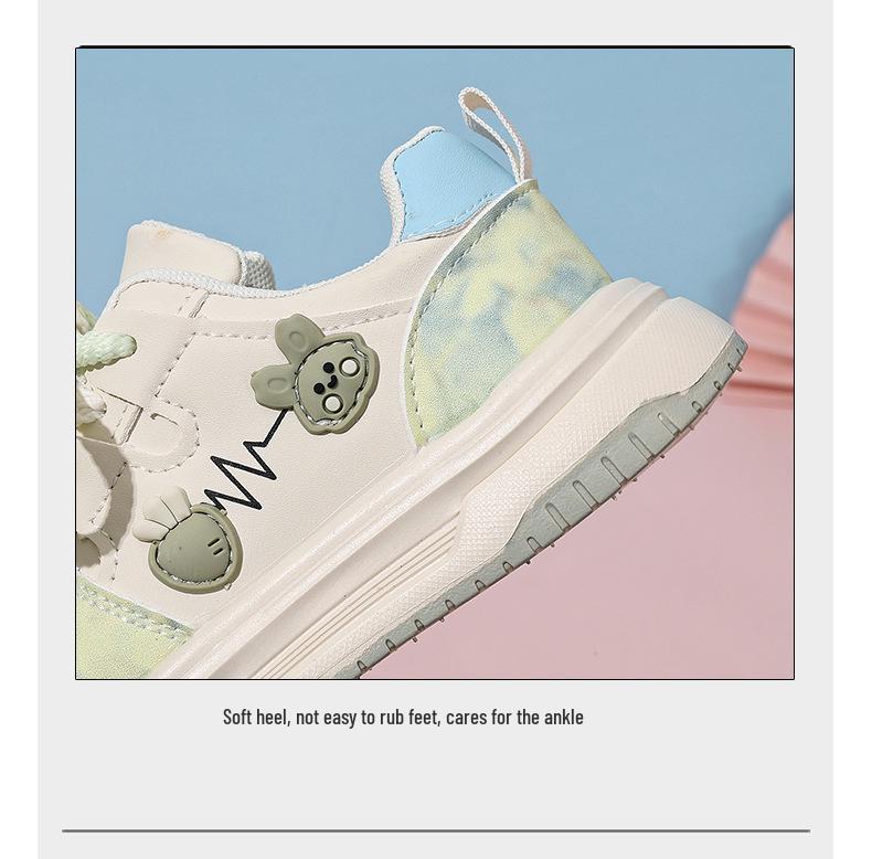 Dopamine Kids' Cute White Sneakers: Autumn 2025 Casual & Versatile Shoes for Girls