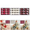 12x Velvet Christmas Balls Christmas Tree Decor Hanging Sturdy Decorative for Home Festivals Wedding Party Decorations