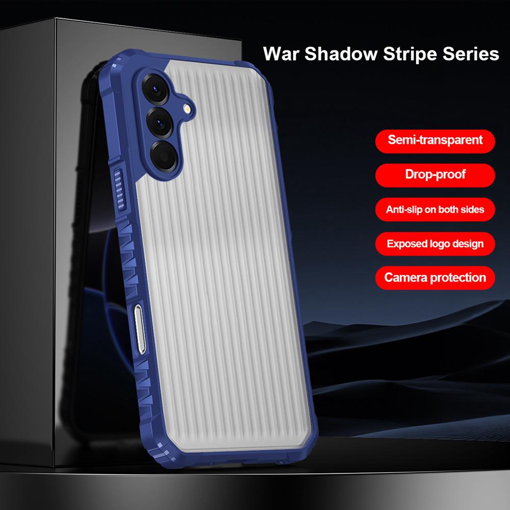 A 57 37 Shockproof Armor Phone Case for Samsung Galaxy A57 A37 5G A56 A36 A54 5G A34 A24 4G Silicone+PC Translucent Matte Cover