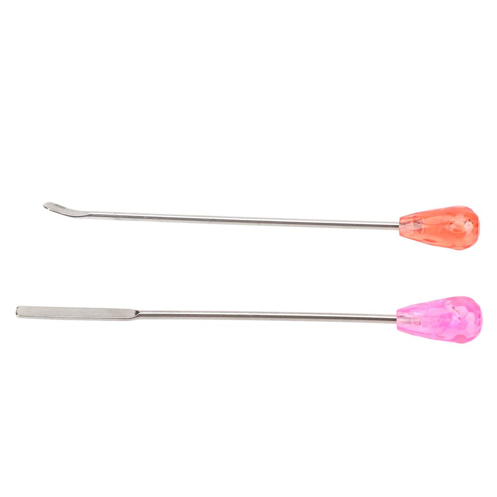Eyebrow Powder Mixing Stick Uniform Blending Stainless Steel Cosmetic Pigment Stirring Spoon