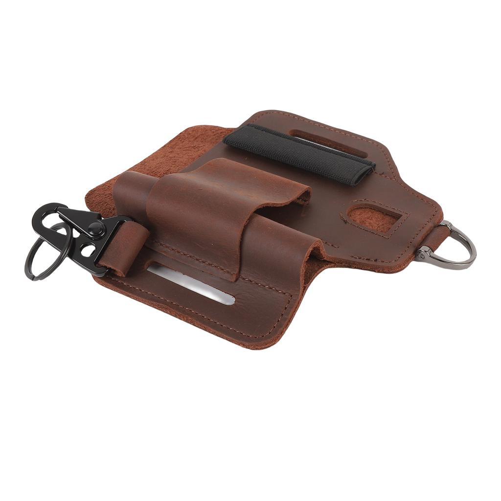 Belt Tool Bag Leather Multifunctional Portable Waist Tool Pouch for Outdoor Adventure Tackling Repair Projects