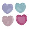4pcs Stainless Steel Heart Shaped Makeup Palette Anti Rust Mixing Tray for Travel