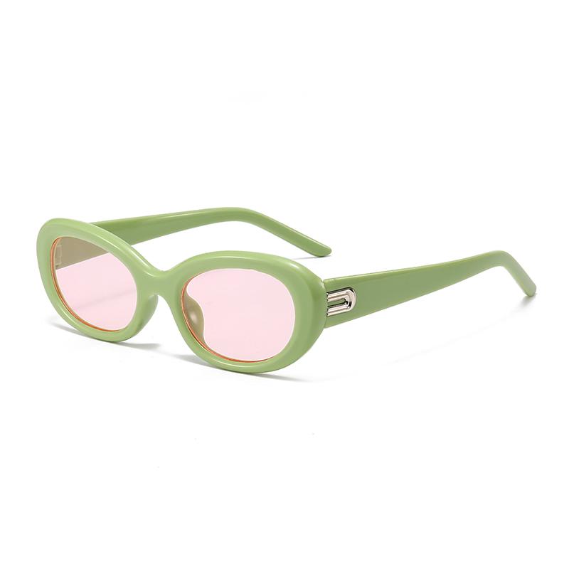 New Retro Sweet And Cool Oval Frame Square Face Trendy Sunglasses For Women Cat Eyes Sunglasses MN5539