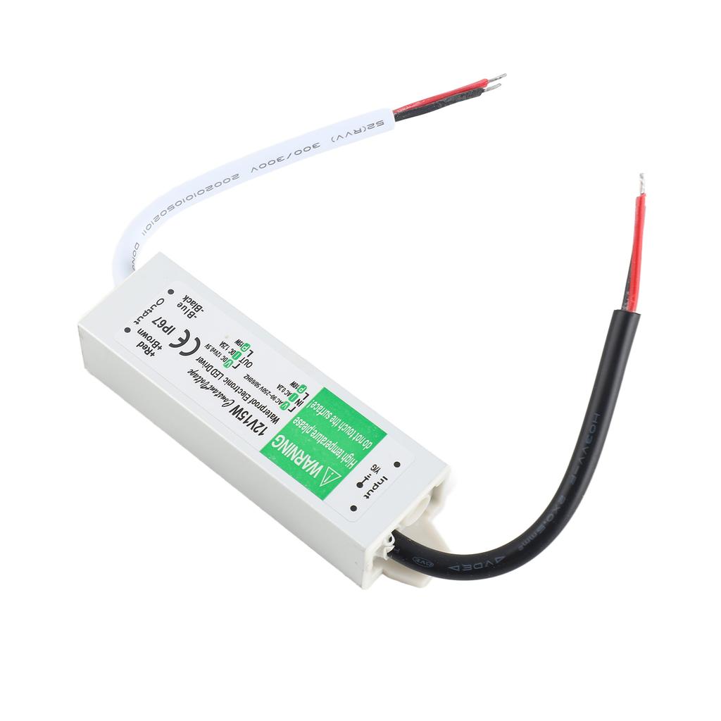 LED Treiber IP67 Schaltnetzteil Transformator Adapter 12V Ausgang für LED Streifenlicht Außenleuchtkasten Schild