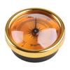 Mini Hygrometer Analog Hygrometer Mechanical Round Hygrometer Humidity Gauge for Cabinet Cans 1.77 Inch ( Gold )