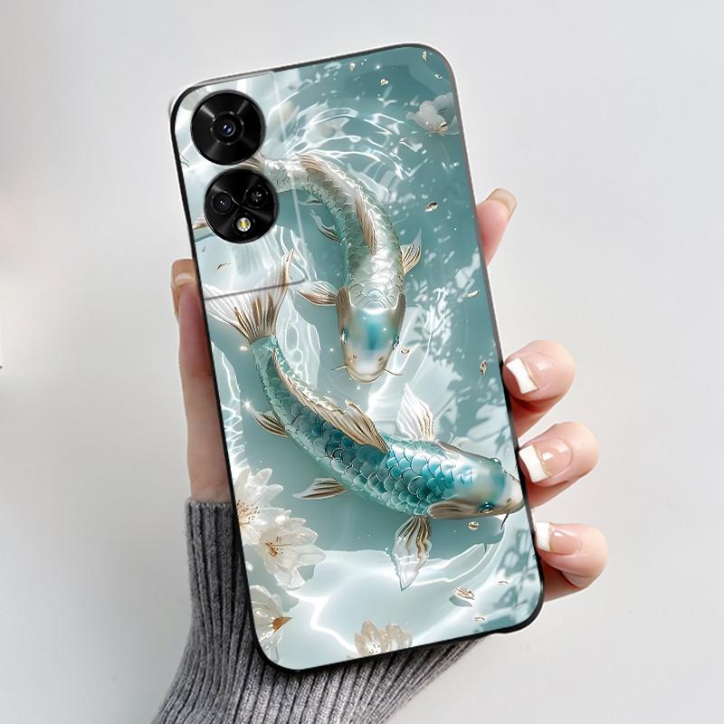 For TCL 50 5G / 50 SE Case Cute Rabbit Soft Black Silicone Back Cover For TCL 50SE Phone Cases TCL50 XE NxtPaper 5G Etui Fundas