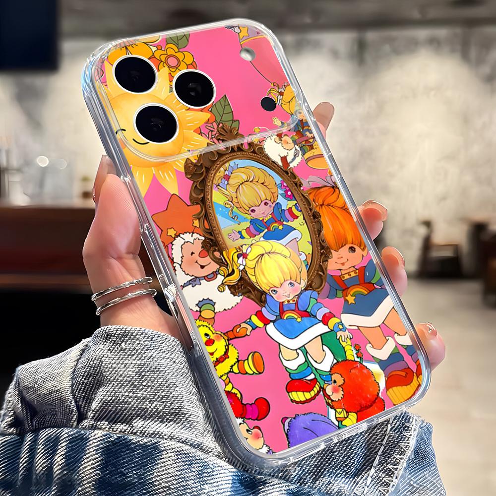 Cute Rainbow B-BriteS Phone Case For IPhone 17 16 Pro Max 15 14 13 11 12 Mini Xs X Xr 7 8 Plus Se Transparent Cover