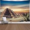 Tenture murale tapisserie de voyage Égypte Pyramide sacrée égyptienne Histoire dans la nature du désert Soleil Décoration d'intérieur Tapisseries Couverture murale