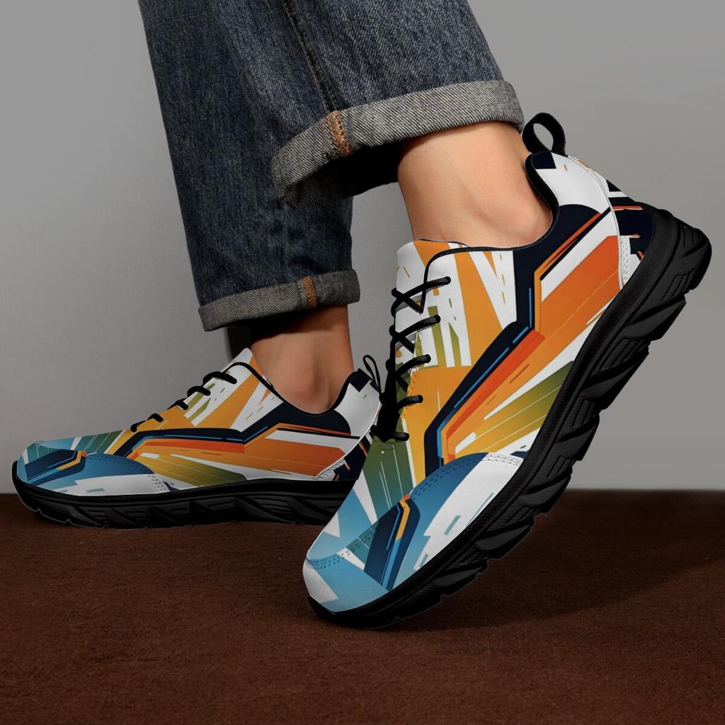 Men's Sneakers Lace Up Casual Shoes for Mens Running Sports Shoes Training Mens Women Sneakers Travel Walking Sneakers Footwear