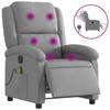 VidaXL Electric Reclining Massage Armchair, Relaxation Chair with Adjustable Backrest and Footrest, Seat of 3204152