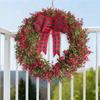 Christmas Simulation Green Plant Money Leaf Wreath Vine Ring Home Window Door Hanging Decoration 40cm