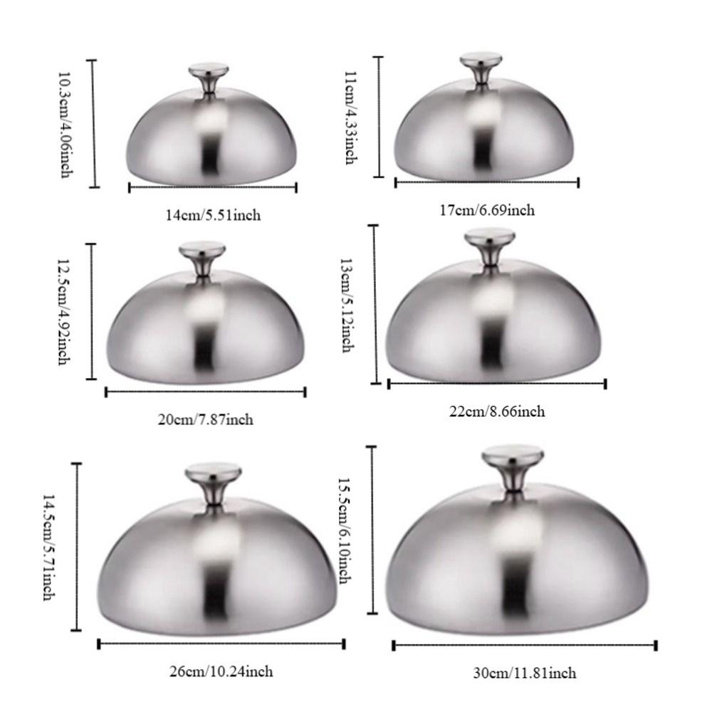כיסוי מזון מנירוסטה עגול כיסוי מסעדה מטבח גאדג'טים כיפה כיסוי המבורגר מלון