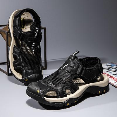 Mode Sneldrogende Sandalen Heren Koeienhuid Romeinse Strand Schoenen Zomer Ademend Zacht Waad Schoenen Antislip Outdoor Trekking Schoenen
