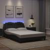 Viana  Bed Frame with LED Lighting Without Mattress Black 120x200 cm