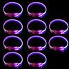 10pcs Plastic LED Bands for Parties Flashing Light Up Wristband Ornament Multicolors Wrist Decoration for Children