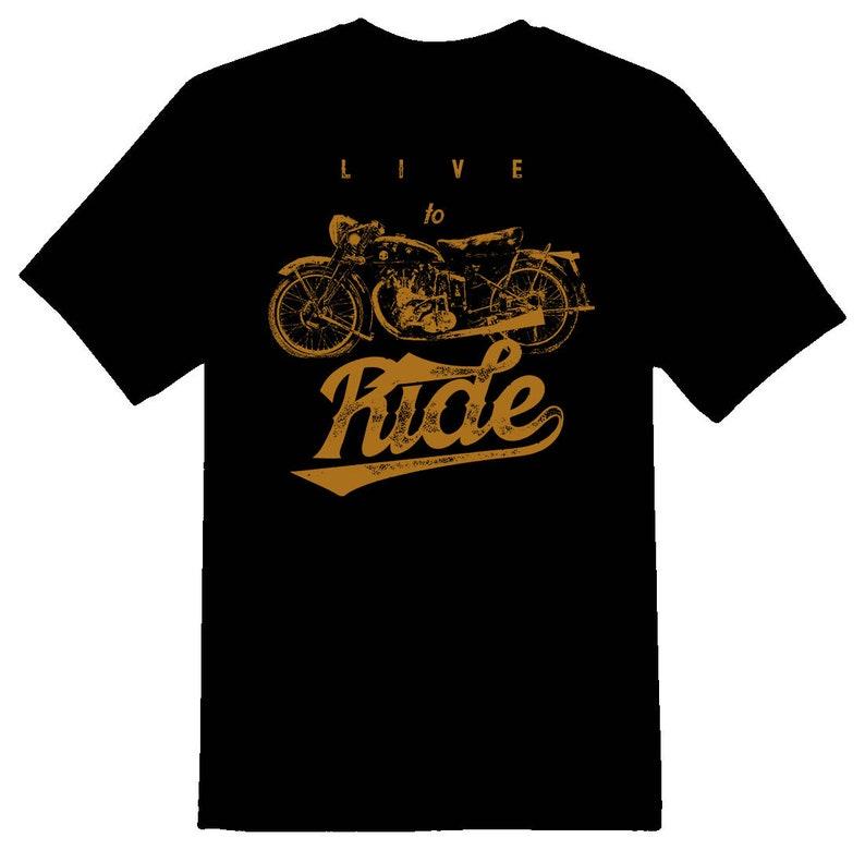 Live To Ride black tee shirt 140