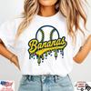 Funny Banana Baseball Shirt Drip Graphic Summer Sports Tee