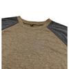 T-shirt casual da uomo a maniche lunghe raglan, vestibilità larga