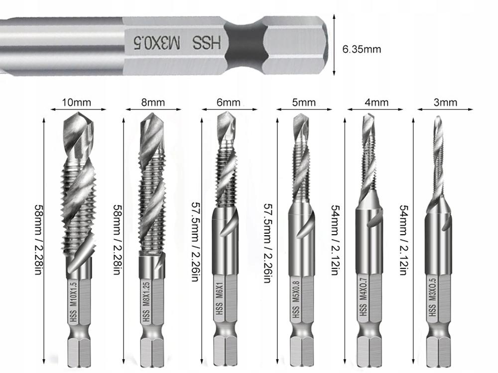 HSS Drills 6 Pcs (200)