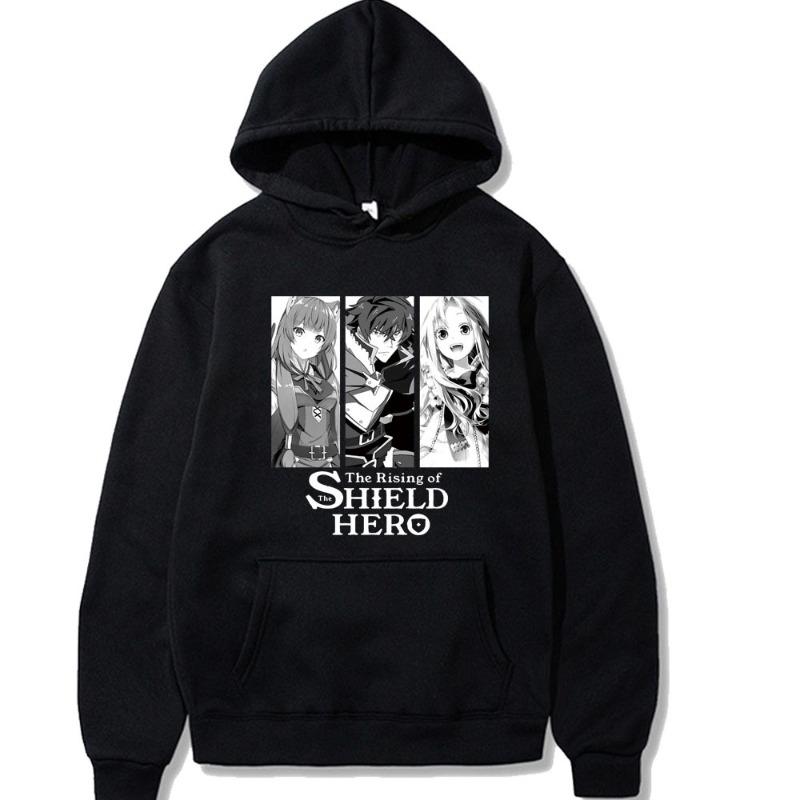 The Rising of The Shield Hero Japanese Animation Hoodies Men Long Sleeve Sweatshirts Women Harajuku Pullovers Sudaderas