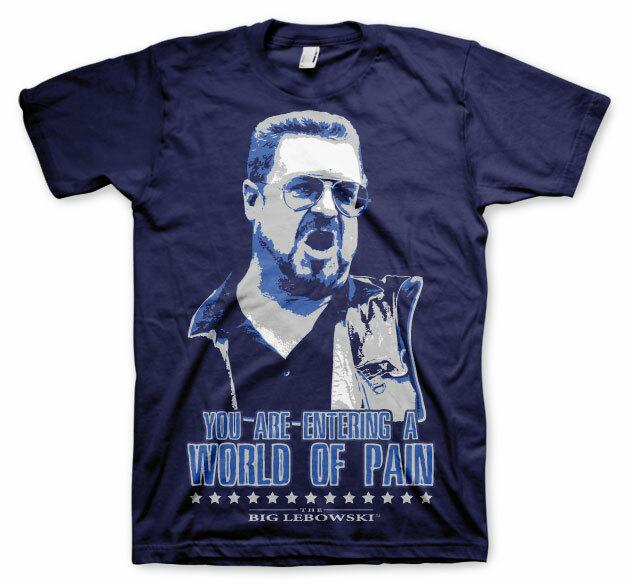 Officially Licensed The Big Lebowski World Of Pain Men S T-Shirt S-XXL Sizes S