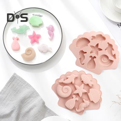 Forma na dort Flexibilní design Ocean Animal DIY Tool 3D Silikonová forma Ocean Sea