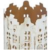 Votive with Stand House Design Inside Gold Finish