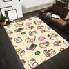 Cute Cartoon Cat Pattern Carpet with Paw Prints Yarn Balls Houses and Beige Background Suitable for Use As an Anti-slip for Room and Bedroom Sofas