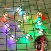 Silver Lantern 10 LED Kerosene Lamp Star & Moon Christmas Decoration Lights