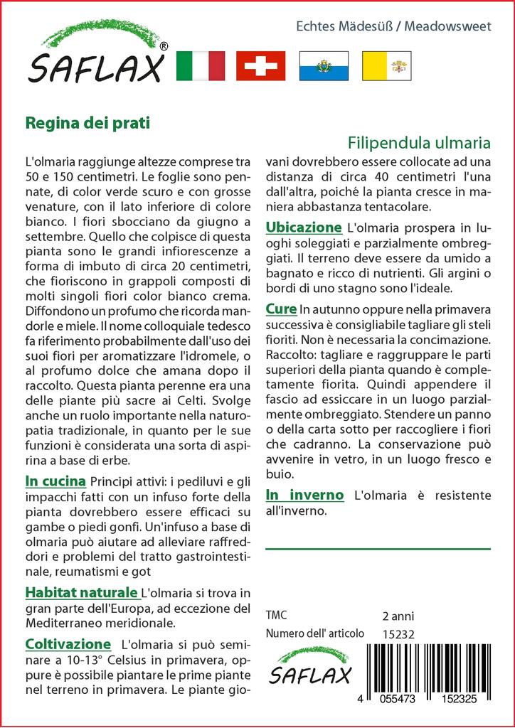 SAFLAX Garden In the Bag - Meadowsweet - 500 Seeds - With Substrate In a Fitting Stand Up Bag - Filipendula Ulmaria