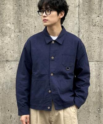 Underoff Crop French Work Jacket Navy