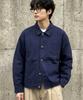 Underoff Crop French Work Jacket Navy