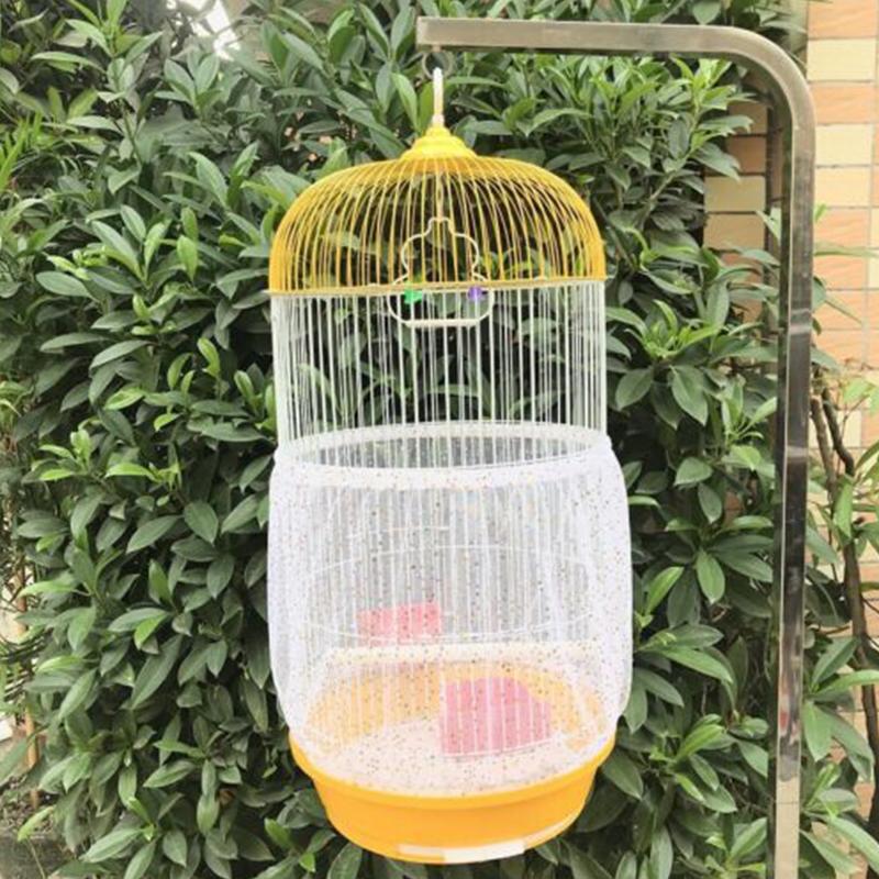 Mesh Bird Cage Cover Shell Skirt Net Dustproof Birdcage Parrot Cage Net Pet Accessories Airy Mesh Parrot Bird Cage Net