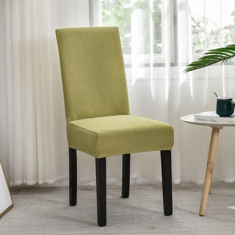 

Bubble Yarn Water Resist Chair Furniture Cover Solid Color Chair Furniture Cover Four Seasons General Hotel Dining Table Dirty-resistant Chair Cover One size
